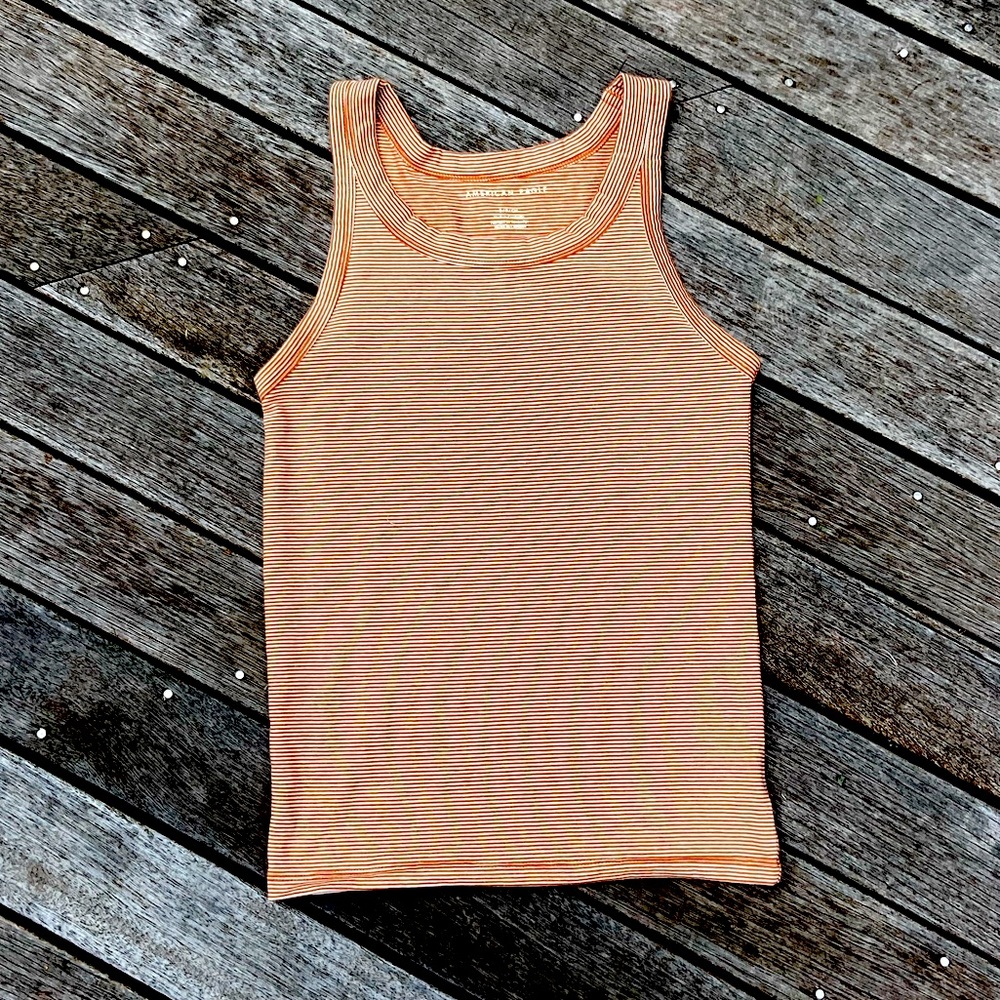 American Eagle Fitted Striped Tank, Size Small